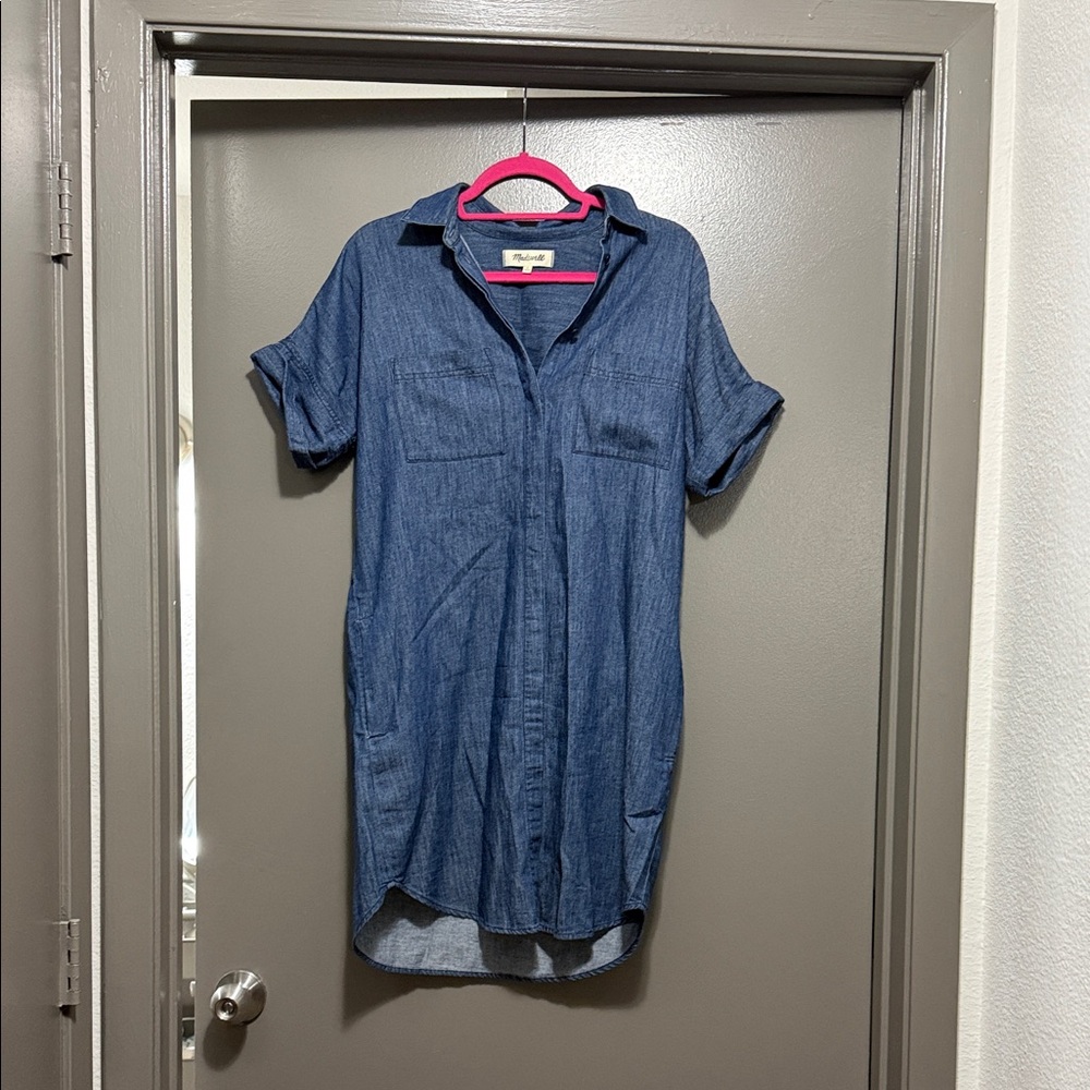 Madewell Courier Denim Shirt Dress